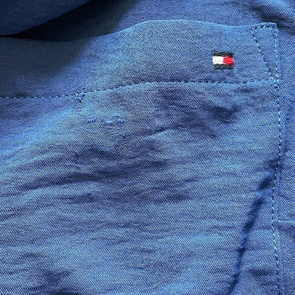 TOMMY HILFIGER
Women's Roll-Tab-Sleeve Button-Down Emblem Shirt - Picture 11 of 15